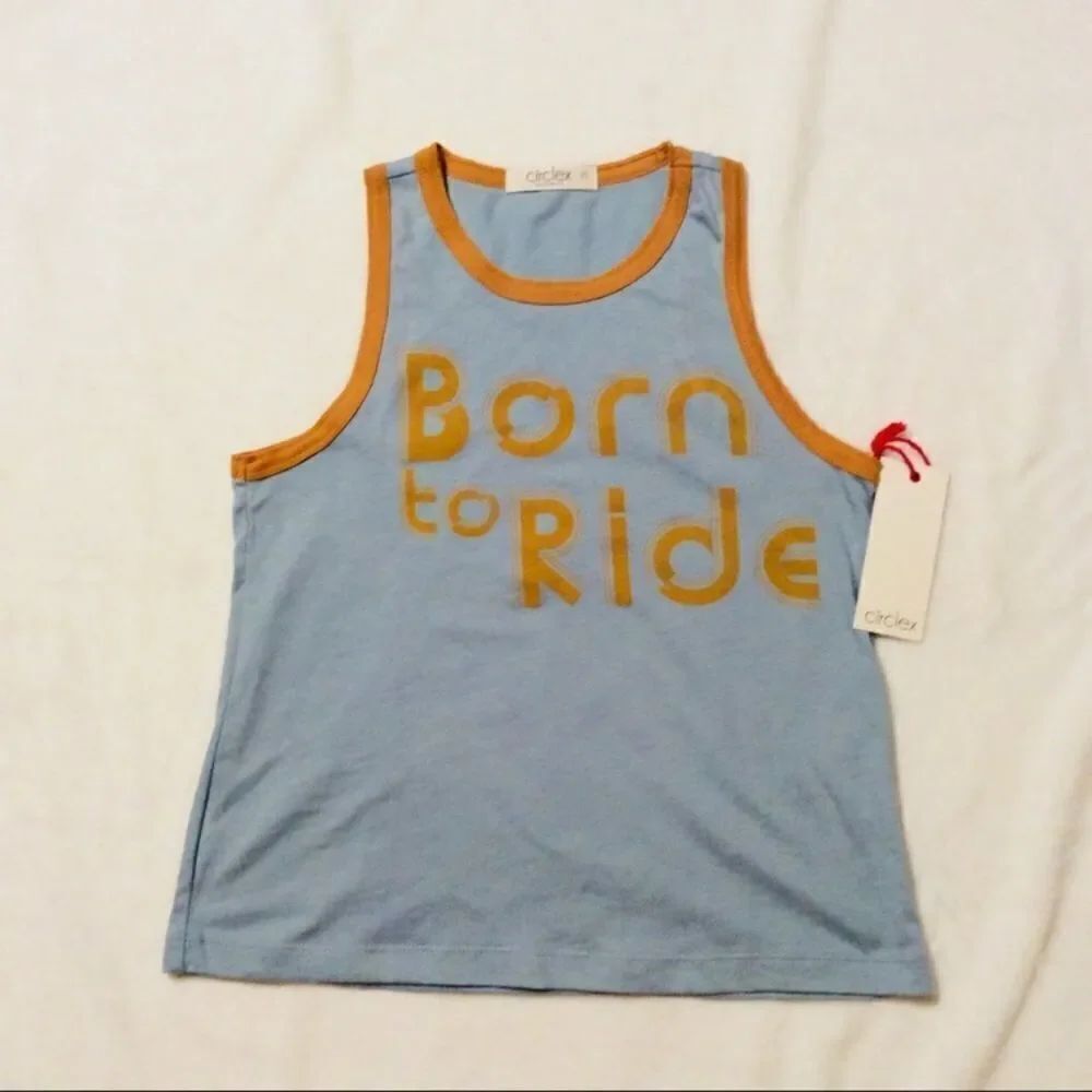 NWT Circlex Born to Ride retro tank. Medium